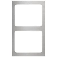 Vollrath 8244114 Miramar 2 Compartment Stainless Steel Adapter Plate for Vollrath 40005 Pans