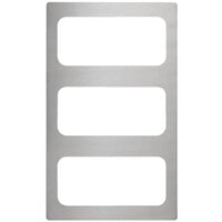 Vollrath 8244214 Miramar 3 Compartment Stainless Steel Adapter Plate for Vollrath 40004 Pans