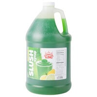 Carnival King 1 Gallon Lemon Lime Slushy 5:1 Concentrate - 4/Case