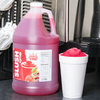 Carnival King 1 Gallon Fruit Punch Slushy 5:1 Concentrate - 4/Case