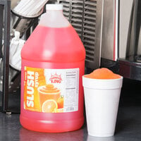 Carnival King 1 Gallon Orange Slushy 5:1 Concentrate - 4/Case