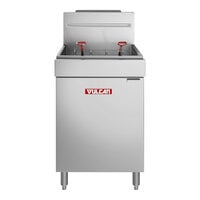 Vulcan LG500-2 65-70 lb. Liquid Propane Floor Fryer - 150,000 BTU