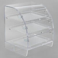Vollrath XLBC3F-1826-13 Extra Large Acrylic 3 Tray Bakery Case with Front Doors
