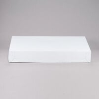 28 inch x 18 inch x 5 inch White Full Sheet Cake / Bakery Box - 25/Bundle