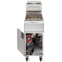 Vulcan 1VK45A-2 PowerFry5 45-50 lb. Liquid Propane Floor Fryer with Solid State Analog Controls - 70,000 BTU