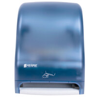 San Jamar T1400TBL Smart System Classic Hands Free Roll Towel Dispenser - Arctic Blue