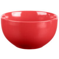 10 Strawberry Street WM-7-RED Wazee Matte 16 oz. Round Red Stoneware Cereal Bowl - 24/Case