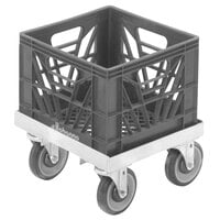 Channel MC1313 13 inch x 13 inch Milk Crate Dolly - 1 Stack Capacity