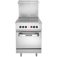 Vulcan EV24S-2HT4803 Endurance Series 24 inch Electric Range with 2 Hot Tops and Oven Base - 480V, 15 kW