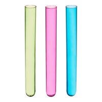 Choice 5 5/8" Neon Test Tube Shot / Shooter with Assorted Colors - 100/Pack