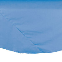 90" Round Light Blue Hemmed 65/35 Poly/Cotton BlendCloth Table Cover