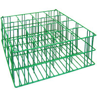 16 Compartment Catering Glassware Basket - 4 3/8" x 4 3/8" Compartments