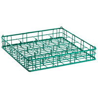 16 Compartment Catering Glassware Basket - 4 3/8 inch x 4 3/8 inch Compartments