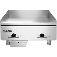 Vulcan RRE24E 24 inch Electric Countertop Griddle with Rapid Recovery Plate and Snap-Action Thermostatic Controls - 208V, 3 Phase, 10.8 kW