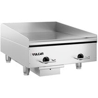 Vulcan RRE24E 24" Electric Countertop Griddle with Rapid Recovery Plate and Snap-Action Thermostatic Controls - 240V, 3 Phase, 10.8 kW