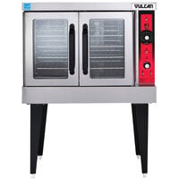 Vulcan SG4-NAT Natural Gas Single Deck Full Size Gas Convection Oven with Solid State Controls - 60,000 BTU