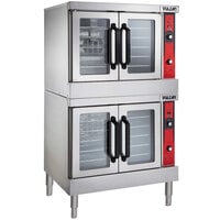 Vulcan VC66ED-240/3 Double Deck Full Size Electric Deep Depth Convection Oven with Solid State Controls - 240V, Field Convertible, 25 kW