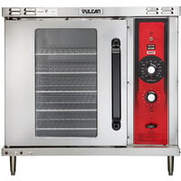 Vulcan GCO2D-NAT Natural Gas Single Deck Half Size Gas Convection Oven with Solid State Controls - 25,000 BTU