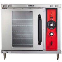 Vulcan ECO2D-240/1 Single Deck Half Size Electric Convection Oven with Solid State Controls - 240V, 1 Phase, 5.5 kW