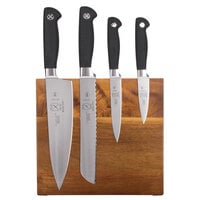 Mercer Culinary M21960AC Genesis® 5-Piece Acacia Magnetic Board and Knife Set
