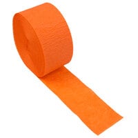 Creative Converting 078560 81' Sunkissed Orange Streamer Paper - 12/Case