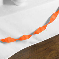 Creative Converting 076560 500' Sunkissed Orange Streamer Paper - 12/Case