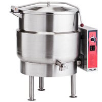Vulcan K20EL 20 Gallon Stationary 2/3 Steam Jacketed Electric Kettle - 208V, 3 Phase, 12 kW