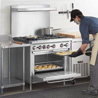 Cooking Performance Group S36-N Natural Gas 6 Burner 36 inch Range with Standard Oven - 210,000 BTU