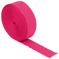 Creative Converting 076290 500' Hot Magenta Pink Streamer Paper - 12/Case