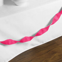 Creative Converting 076290 500' Hot Magenta Pink Streamer Paper - 12/Case