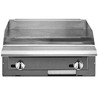 Vulcan VGT24-NAT V Series Natural Gas 24" Modular Heavy-Duty Thermostatic Range with Griddle Top - 60,000 BTU
