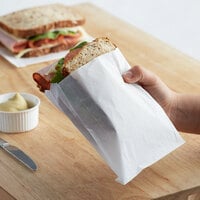 Carnival King 6 inch x 3/4 inch x 6 1/2 inch Sandwich / Extra Large French Fry Bag - 2000/Case