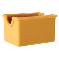 GET SC-66-TY Mardi Gras 3 1/2" x 2 1/2" Tropical Yellow SAN Plastic Sugar Caddy - 24/Case