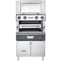 Vulcan VBB1BF-LP Liquid Propane Upright Ceramic Broiler with Cabinet Base and Finishing Oven - 100,500 BTU