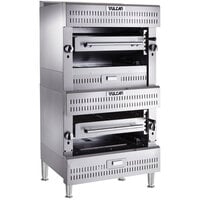 Vulcan VBB2-NAT Natural Gas Double Upright Ceramic Broiler - 195,000 BTU