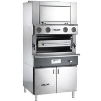 Vulcan VBB1BF-NAT Natural Gas Upright Ceramic Broiler with Cabinet Base and Finishing Oven - 100,500 BTU