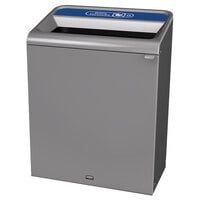 Rubbermaid 1961508 Configure 45 Gallon Stenni Gray 1 Stream Mixed Recycling Indoor Rectangular Recycling Container