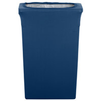 Marko EMB5026TLC23062 Embrace Trimline 23 Gallon Cadet Blue Spandex Narrow Profile Rectangular Waste Container Cover