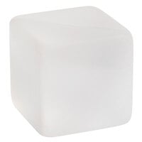 American Metalcraft ACF125 1 inch Frosted White Acrylic Cube Card Holder