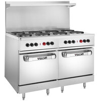 Vulcan EV48SS-8FP240 Endurance Series 48 inch Electric Range with 8 French Plates and 2 Ovens - 240V, 26 kW