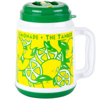 64 oz. "The Tanker" Plastic Lemonade Mug with Spout / Straw and Lid - 12/Case