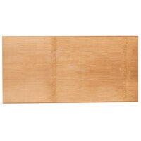 American Metalcraft BWB189 18 1/4 inch x 9 inch Carbonized Bamboo Serving Board