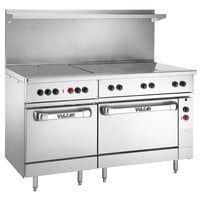 Vulcan EV60SS-5HT480 Endurance Series 60 inch Electric Range with 5 Hot Tops, 1 Standard Oven, and 1 Oversized Oven - 480V, 25 kW