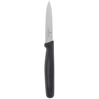 Victorinox 5.3003.S-X3 3 1/4 inch Spear Point Paring Knife with Large Black Nylon Handle
