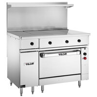 Vulcan EV48S-4HT480 Endurance Series 48 inch Electric Range 4 Hot Tops and Oven Base - 480V, 25 kW