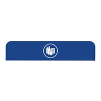 Rubbermaid 1961594 Configure Blue Mixed Recycling Sign for 45 Gallon Waste Recycling Container
