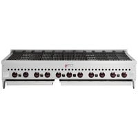 Wolf SCB60-NAT Natural Gas Low Profile 60 inch Radiant Gas Charbroiler - 159,500 BTU