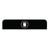 Rubbermaid 1961575 Configure Black Landfill Sign for 45 Gallon Waste Container