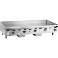 Wolf by Vulcan AGM60-NAT Natural Gas 60 inch Heavy-Duty Gas Countertop Griddle with Manual Controls - 135,000 BTU