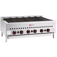 Wolf SCB36-NAT Natural Gas Low Profile 36 inch Radiant Gas Charbroiler - 87,000 BTU